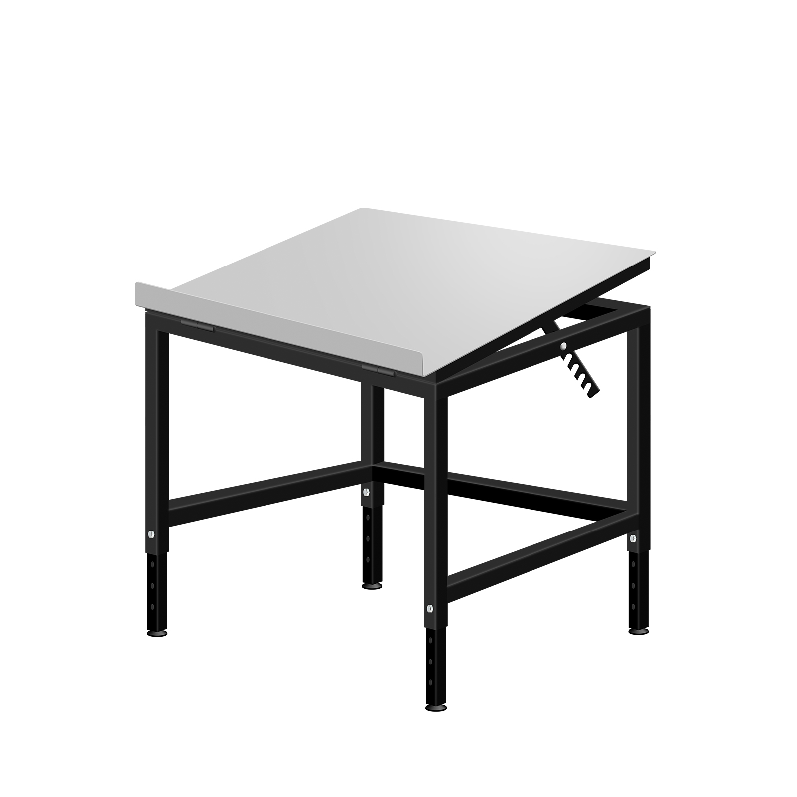 Stół z pochylanym blatem 60x60cm