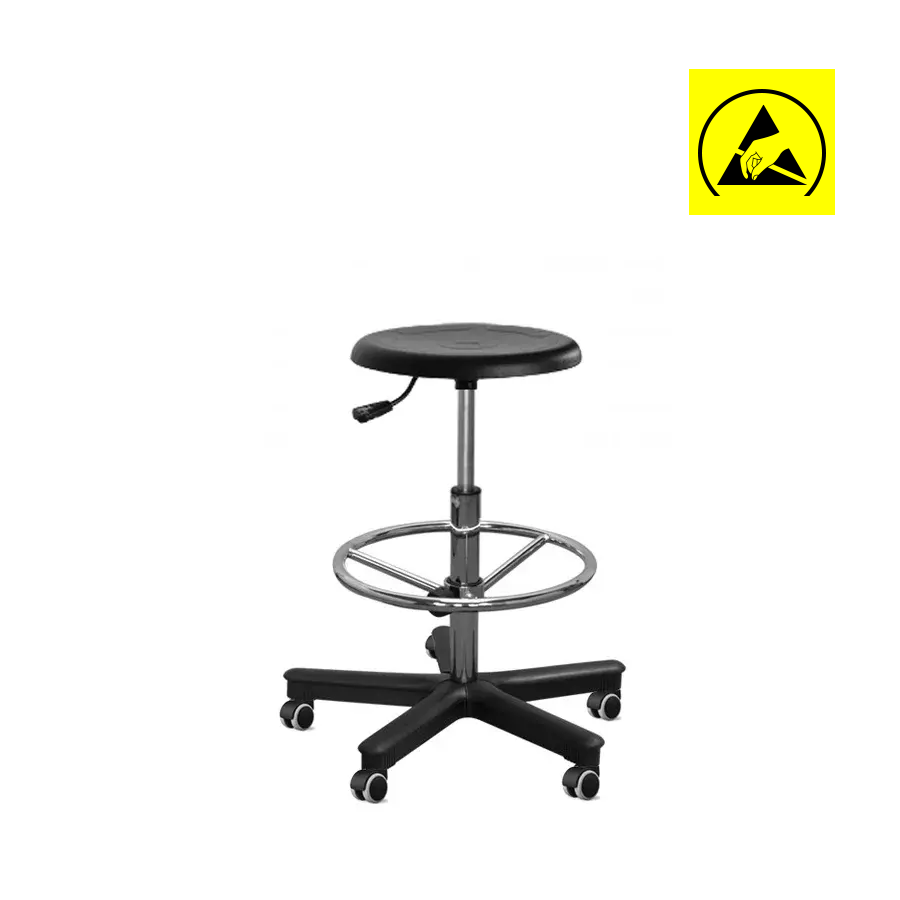 Specjalistyczny taboret antystatyczny TM-02-ESD RedSteel